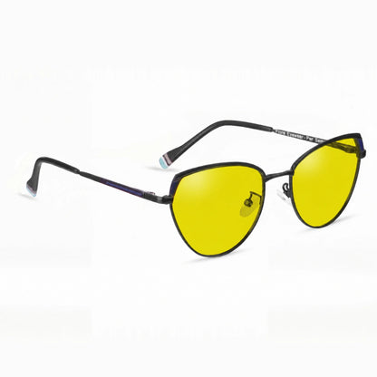 Fiore 3983 cat eye sunglasses, black steel frame · ReFramed, photo 11 of 36 | Polarized UV400