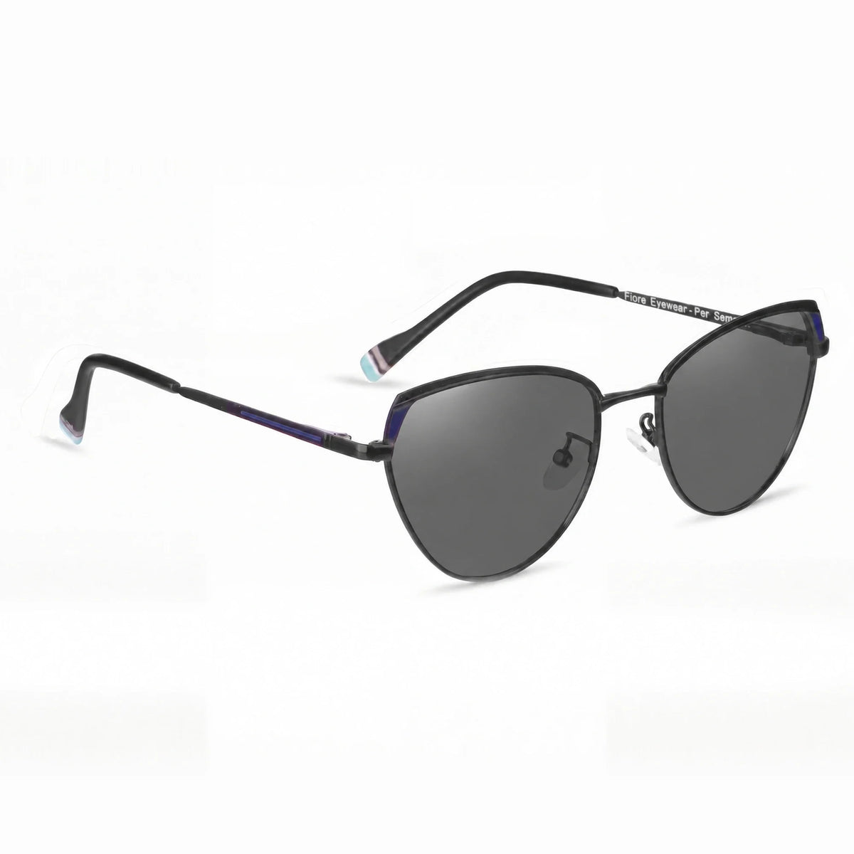 Fiore 3983 cat eye sunglasses, black steel frame · ReFramed, photo 2 of 36 | Polarized UV400