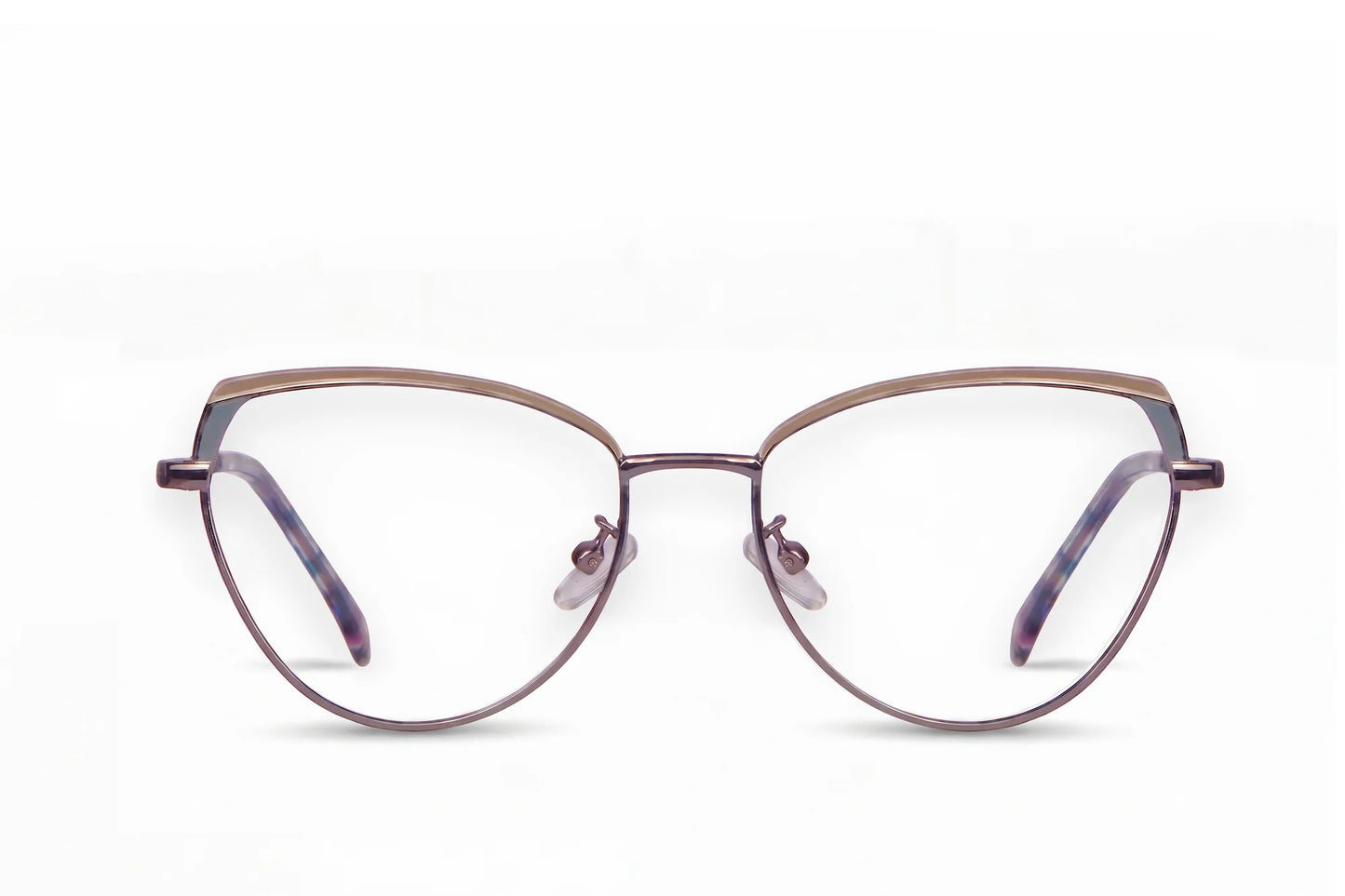 Fiore 3983 eyeglasses in grey gun – front view