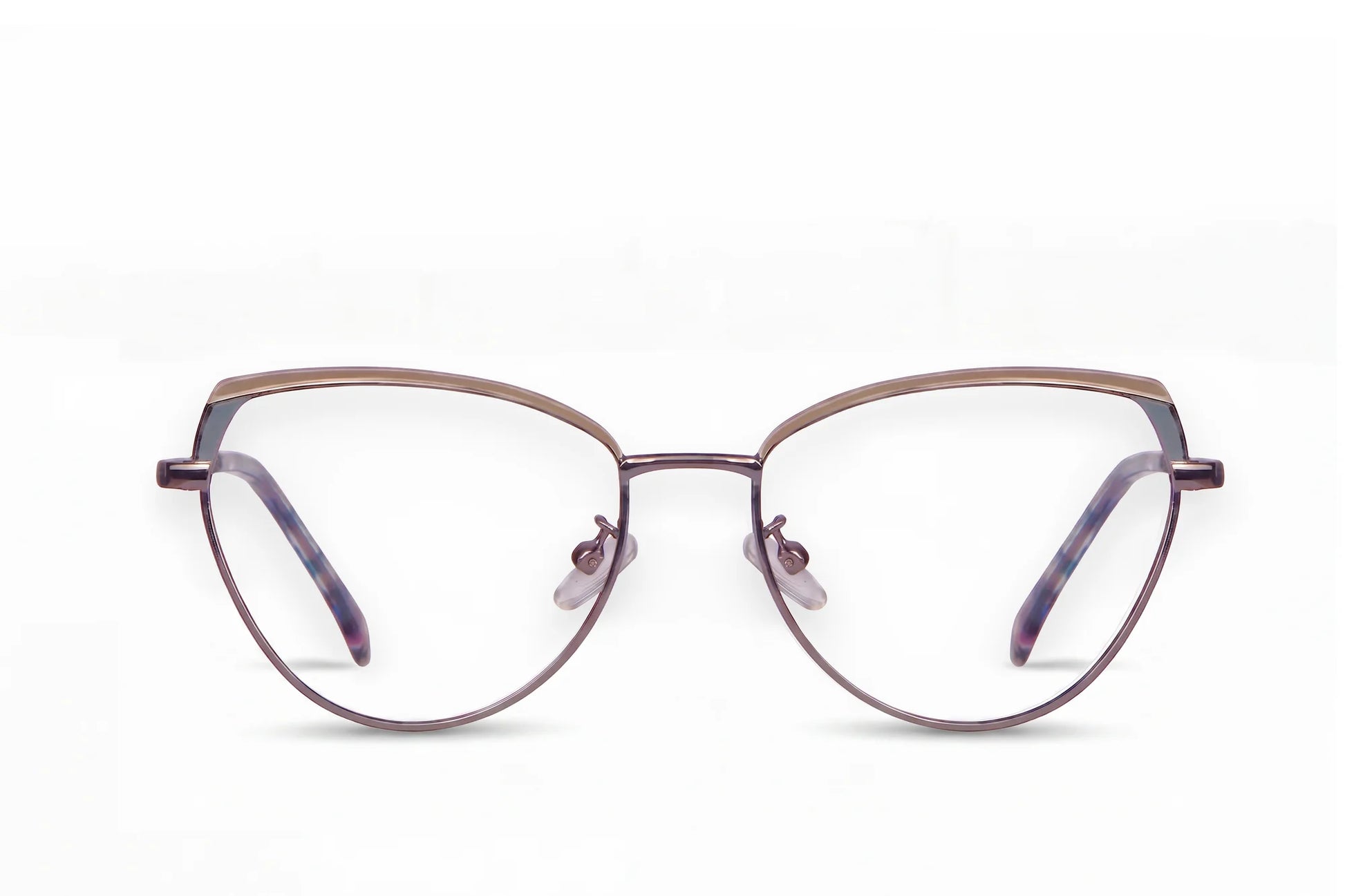 Fiore 3983 eyeglasses in grey gun – front view