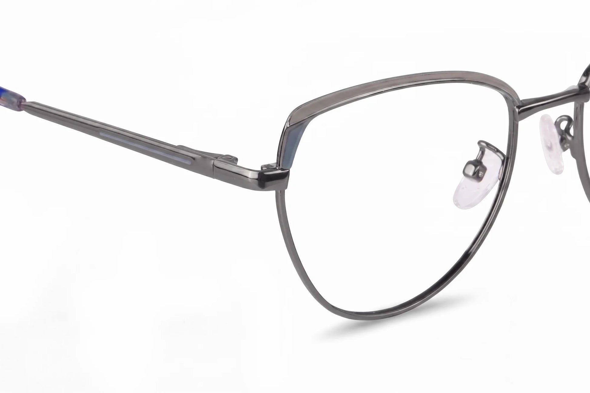 Fiore 3983 eyeglasses in grey gun – side view