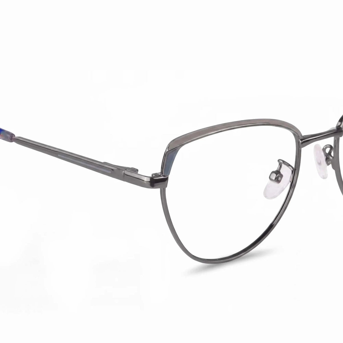 Fiore 3983 cat-eye metal reading glasses, gray gunmetal frame · ReFramed, photo 91 of 100