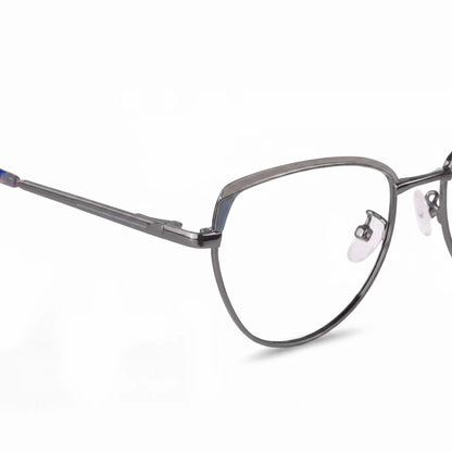 Fiore 3983 cat-eye metal reading glasses, gray gunmetal frame · ReFramed, photo 91 of 100
