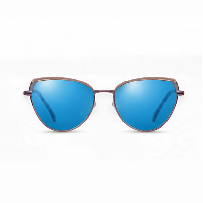Fiore 3983 cat eye sunglasses, gray steel frame · ReFramed, photo 25 of 36 | Polarized UV400