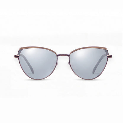 Fiore 3983 cat eye sunglasses, gray steel frame · ReFramed, photo 28 of 36 | Polarized UV400