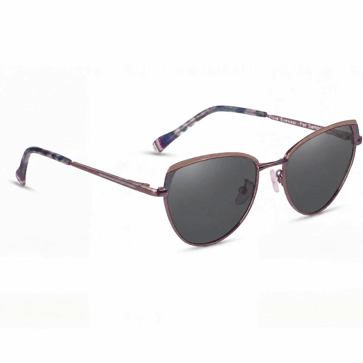 Fiore 3983 cat eye sunglasses, gray steel frame · ReFramed, photo 2 of 36 | Polarized UV400