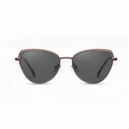 Fiore 3983 cat eye sunglasses, gray steel frame · ReFramed, photo 1 of 36 | Polarized UV400