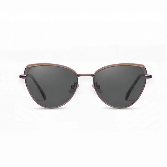 Fiore 3983 cat eye sunglasses, gray steel frame · ReFramed, photo 1 of 36 | Polarized UV400