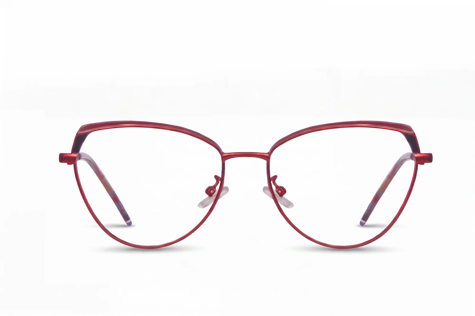 Fiore 3983 eyeglasses in red black – front view