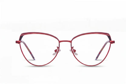 Fiore 3983 eyeglasses in red black – front view