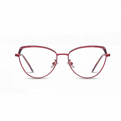 Fiore 3983 cat-eye metal reading glasses, red black frame · ReFramed, photo 22 of 100