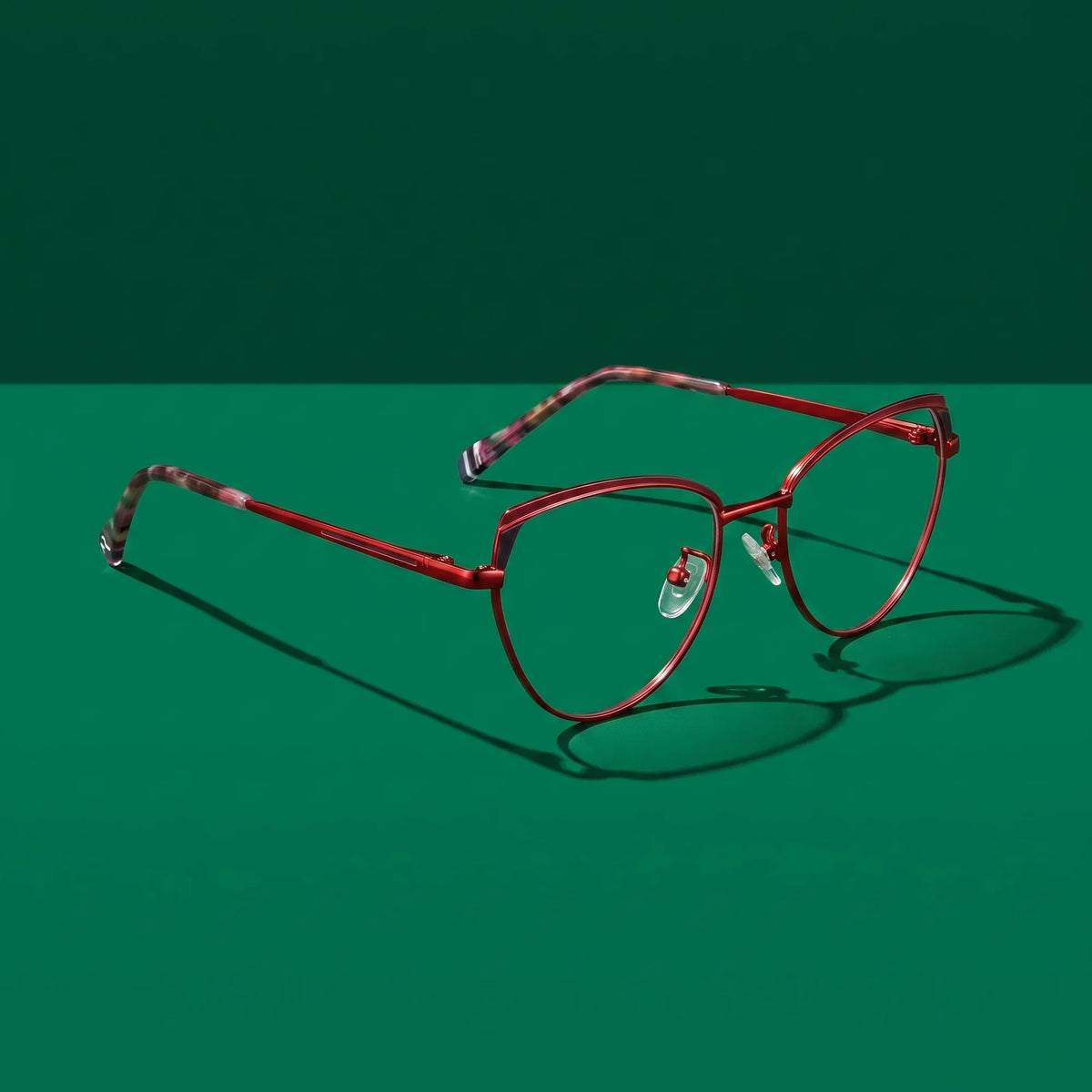 Fiore 3983 cat-eye metal reading glasses, red black frame · ReFramed, photo 26 of 100