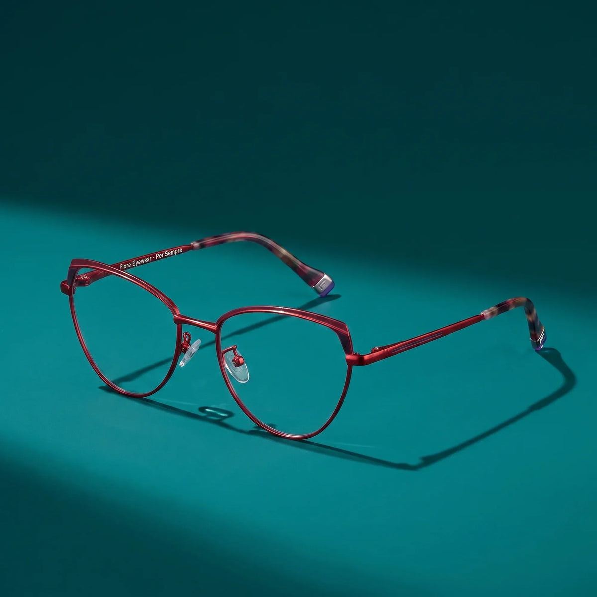 Fiore 3983 cat-eye metal reading glasses, red black frame · ReFramed, photo 28 of 100