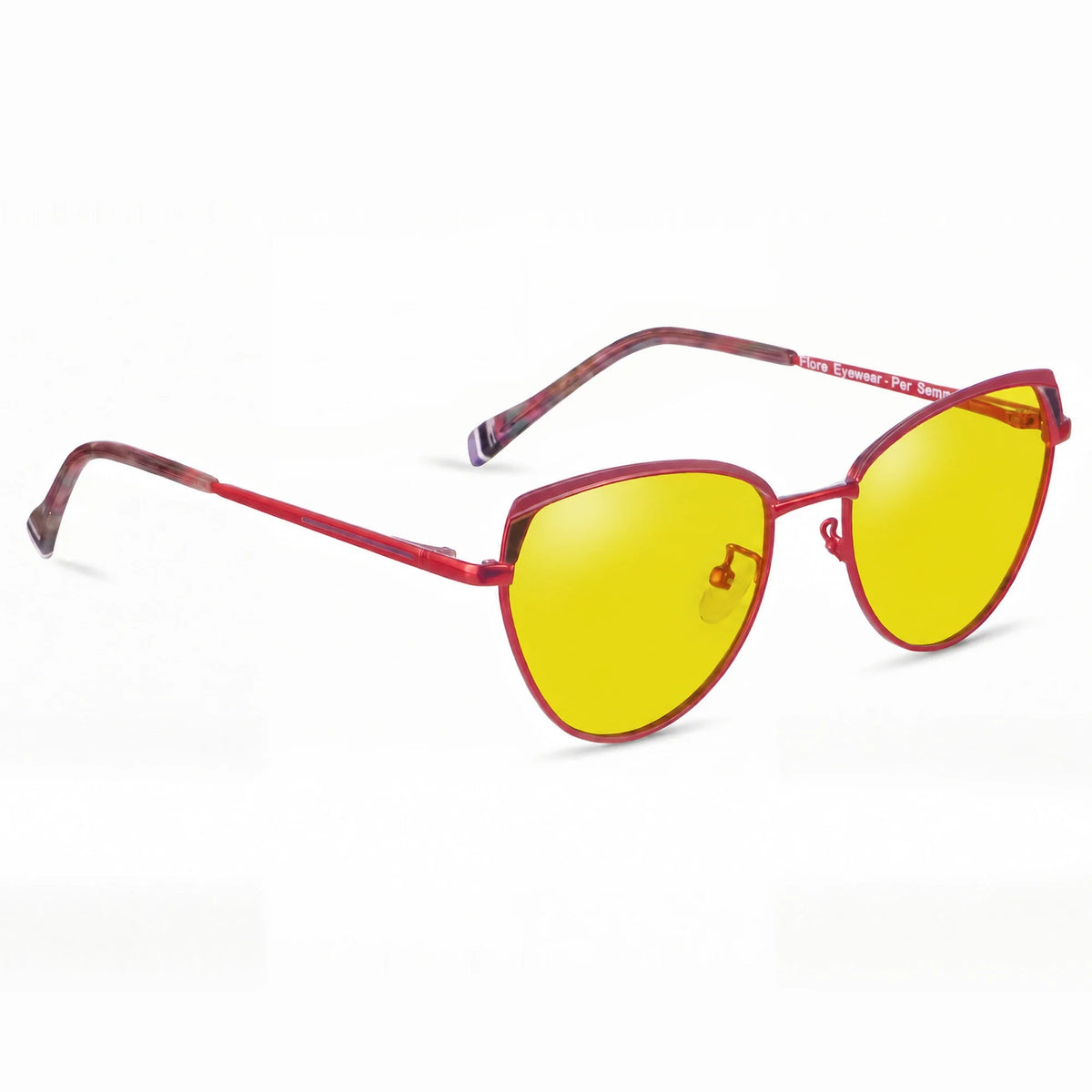 Fiore 3983 cat eye sunglasses, red steel frame · ReFramed, photo 11 of 36 | Polarized UV400