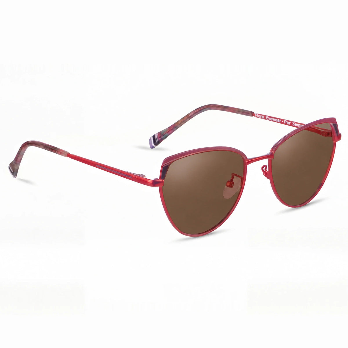 Fiore 3983 cat eye sunglasses, red steel frame · ReFramed, photo 5 of 36 | Polarized UV400