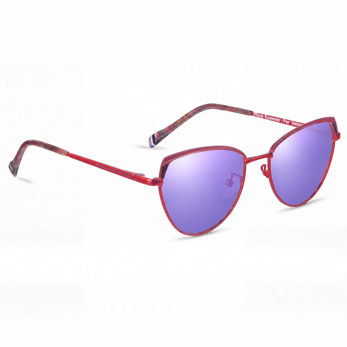 Fiore 3983 cat eye sunglasses, red steel frame · ReFramed, photo 35 of 36 | Polarized UV400