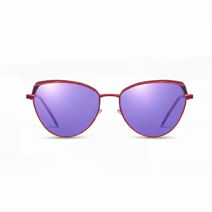 Fiore 3983 cat eye sunglasses, red steel frame · ReFramed, photo 34 of 36 | Polarized UV400