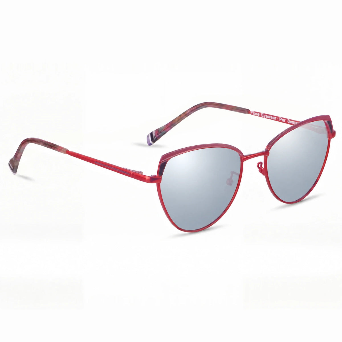 Fiore 3983 cat eye sunglasses, red steel frame · ReFramed, photo 29 of 36 | Polarized UV400