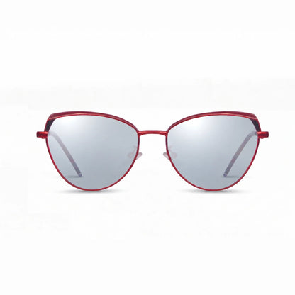 Fiore 3983 cat eye sunglasses, red steel frame · ReFramed, photo 28 of 36 | Polarized UV400