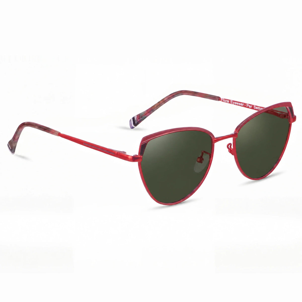 Fiore 3983 cat eye sunglasses, red steel frame · ReFramed, photo 8 of 36 | Polarized UV400