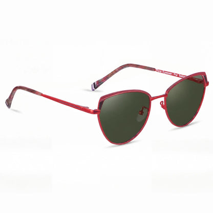 Fiore 3983 cat eye sunglasses, red steel frame · ReFramed, photo 8 of 36 | Polarized UV400