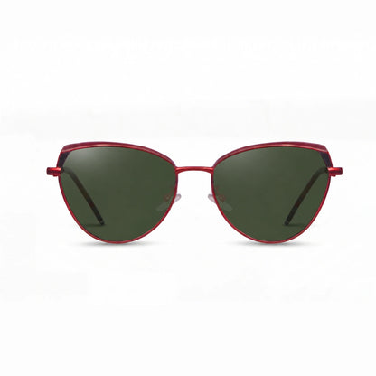 Fiore 3983 cat eye sunglasses, red steel frame · ReFramed, photo 7 of 36 | Polarized UV400