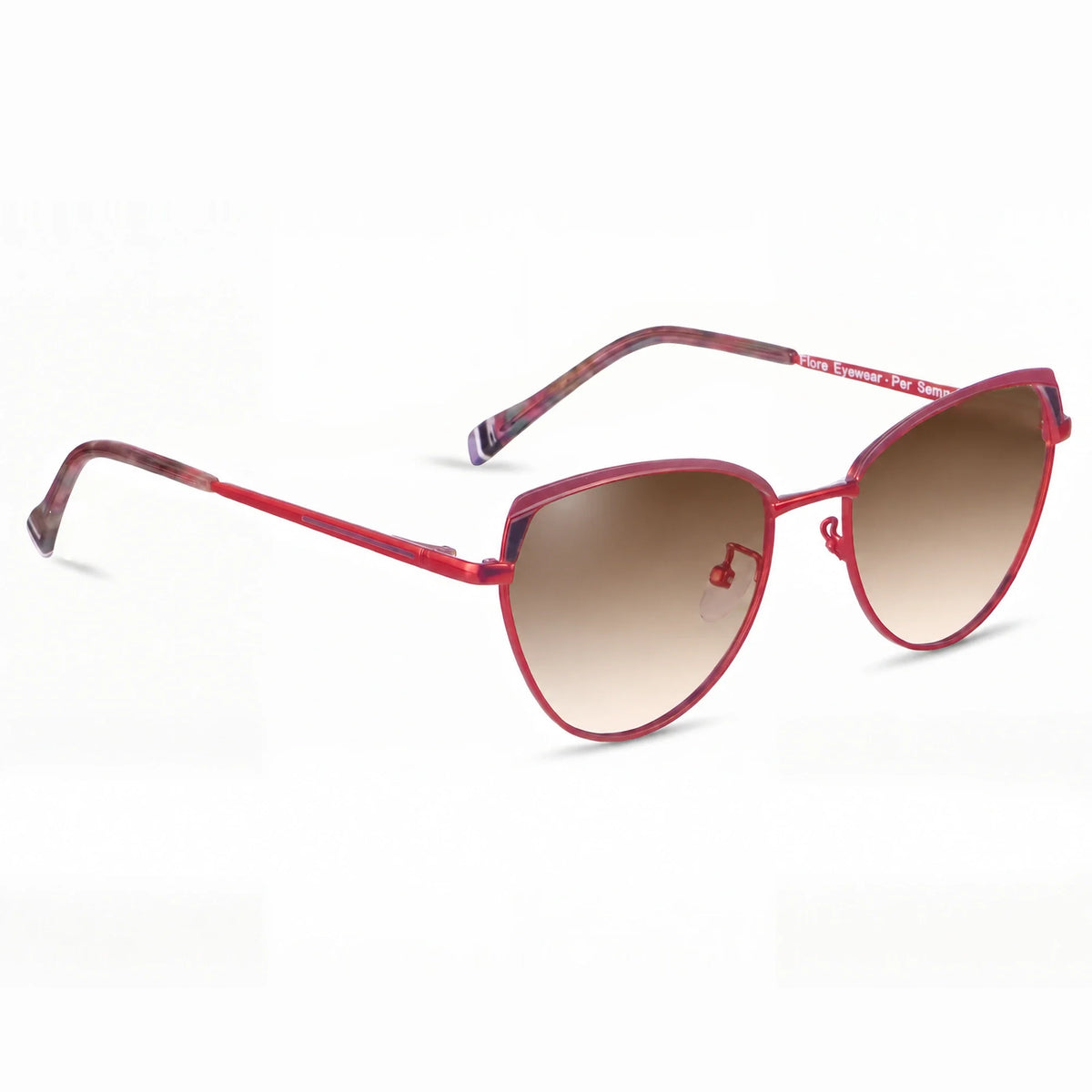 Fiore 3983 cat eye sunglasses, red steel frame · ReFramed, photo 23 of 36 | Polarized UV400