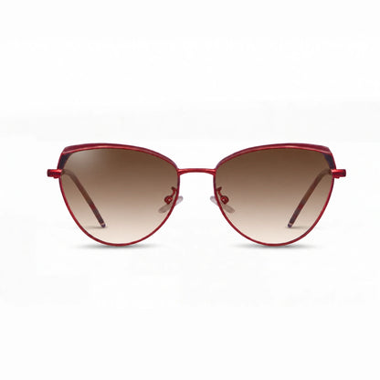 Fiore 3983 cat eye sunglasses, red steel frame · ReFramed, photo 22 of 36 | Polarized UV400