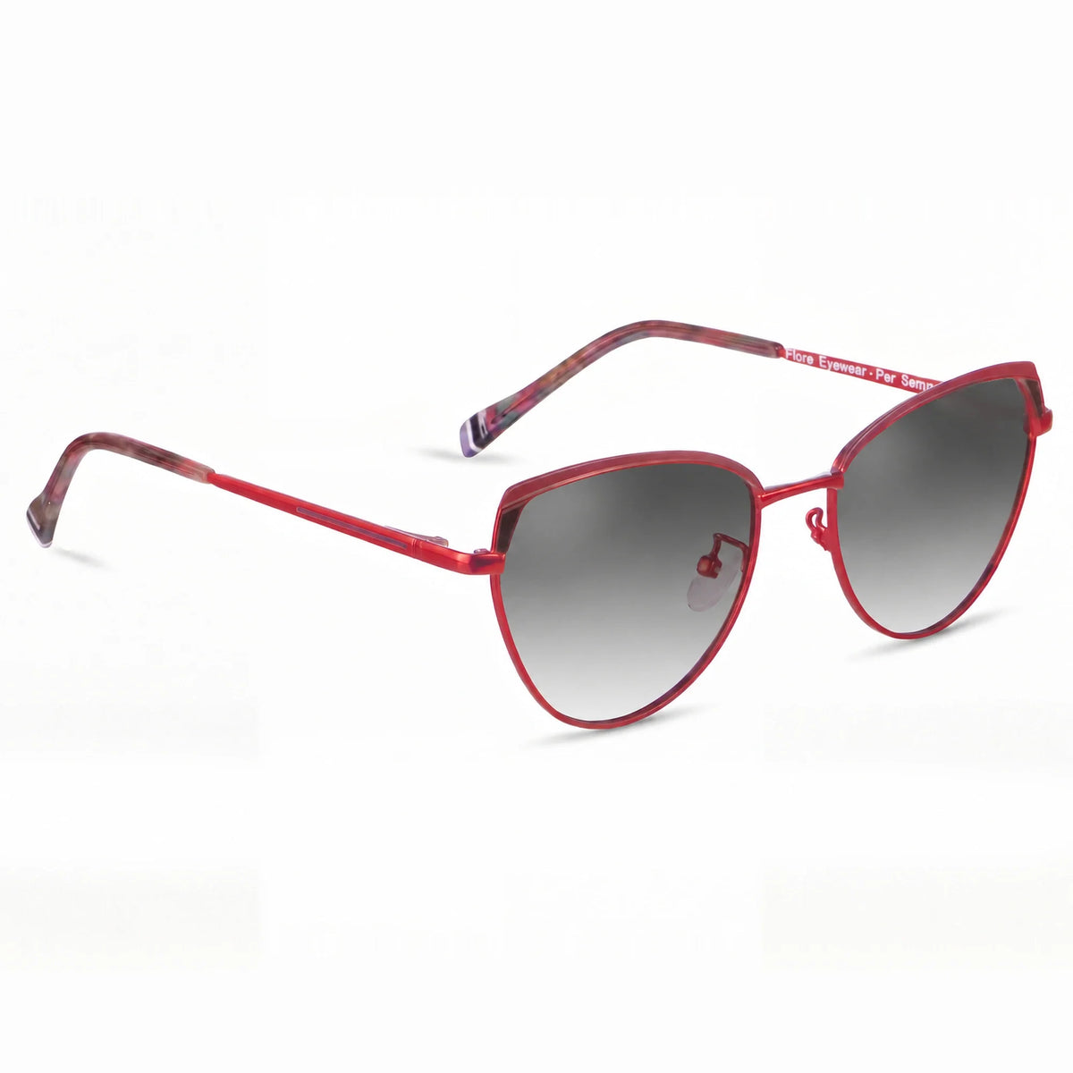 Fiore 3983 cat eye sunglasses, red steel frame · ReFramed, photo 20 of 36 | Polarized UV400