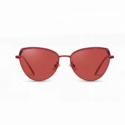 Fiore 3983 cat eye sunglasses, red steel frame · ReFramed, photo 16 of 36 | Polarized UV400