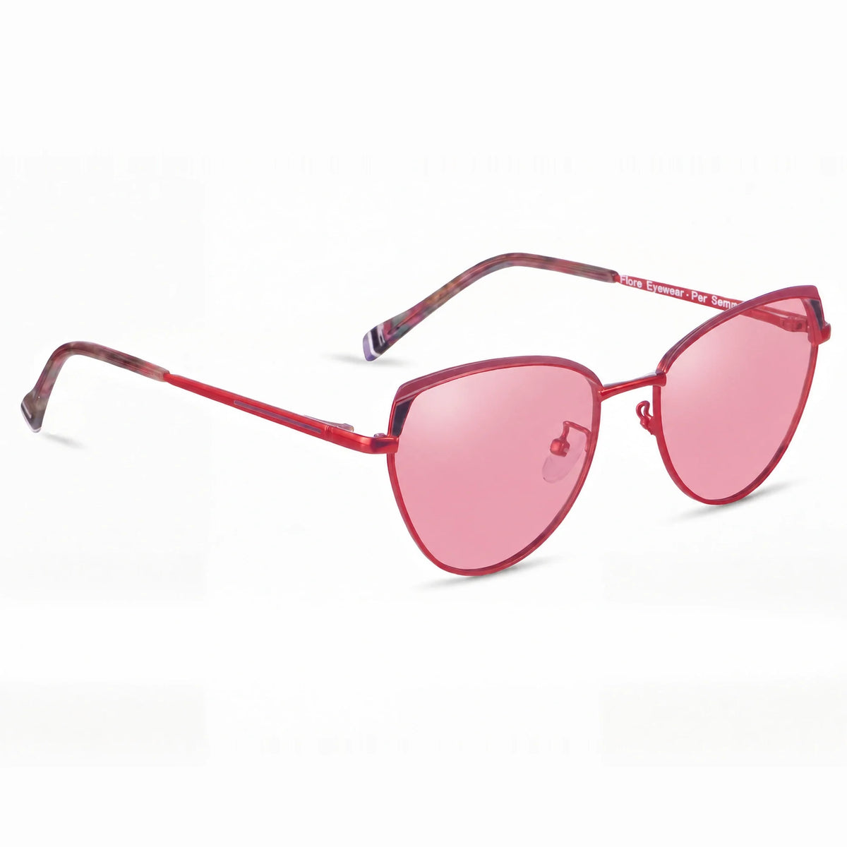 Fiore 3983 cat eye sunglasses, red steel frame · ReFramed, photo 14 of 36 | Polarized UV400