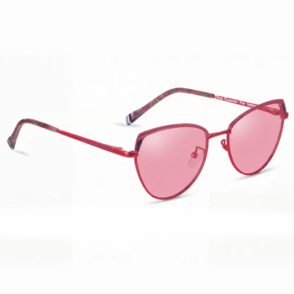 Fiore 3983 cat eye sunglasses, red steel frame · ReFramed, photo 14 of 36 | Polarized UV400