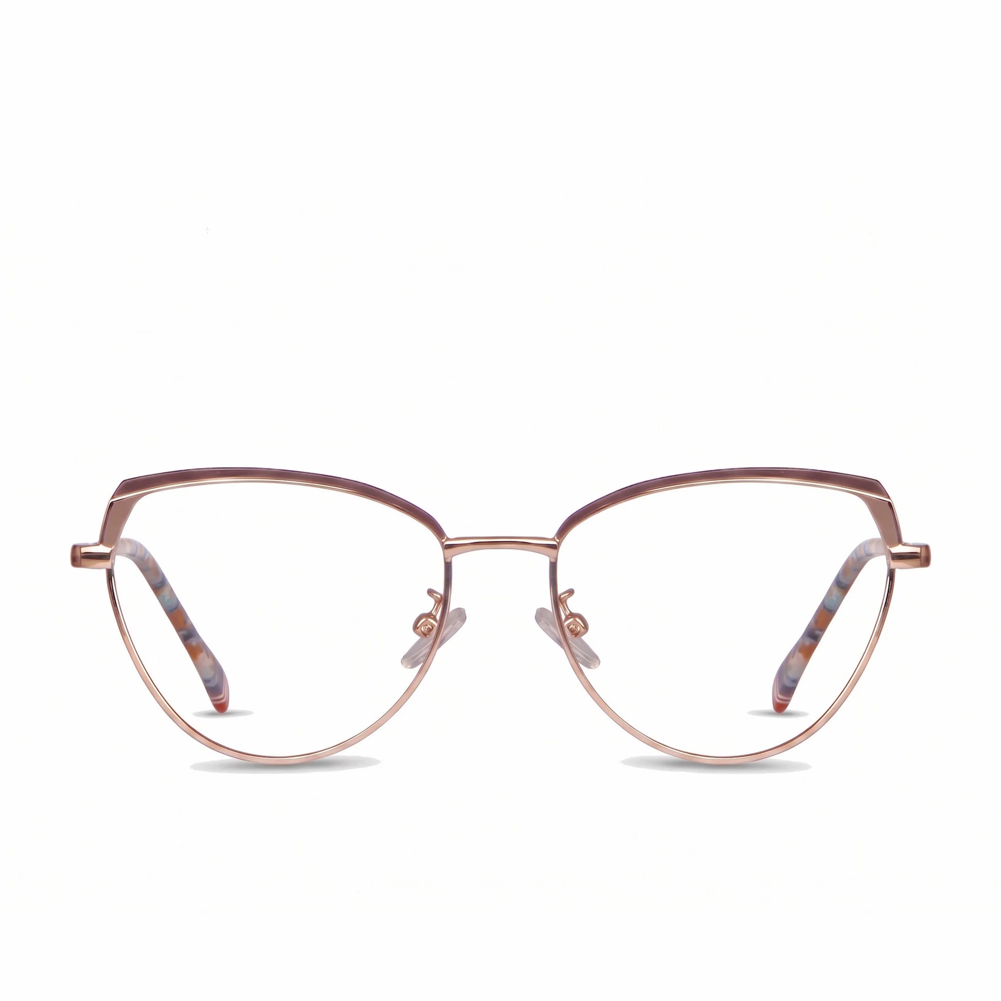 Fiore 3983 eyeglasses in brown gold – front view