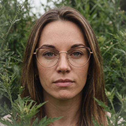 Fiore 3983 cat-eye metal reading glasses, brown gold frame · ReFramed, photo 65 of 100