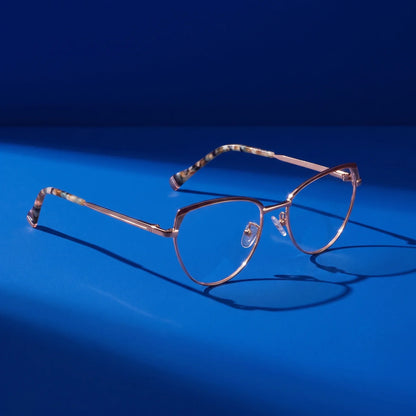 Fiore 3983 cat-eye metal reading glasses, brown gold frame · ReFramed, photo 50 of 100
