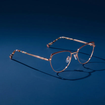 Fiore 3983 cat-eye metal reading glasses, brown gold frame · ReFramed, photo 51 of 100