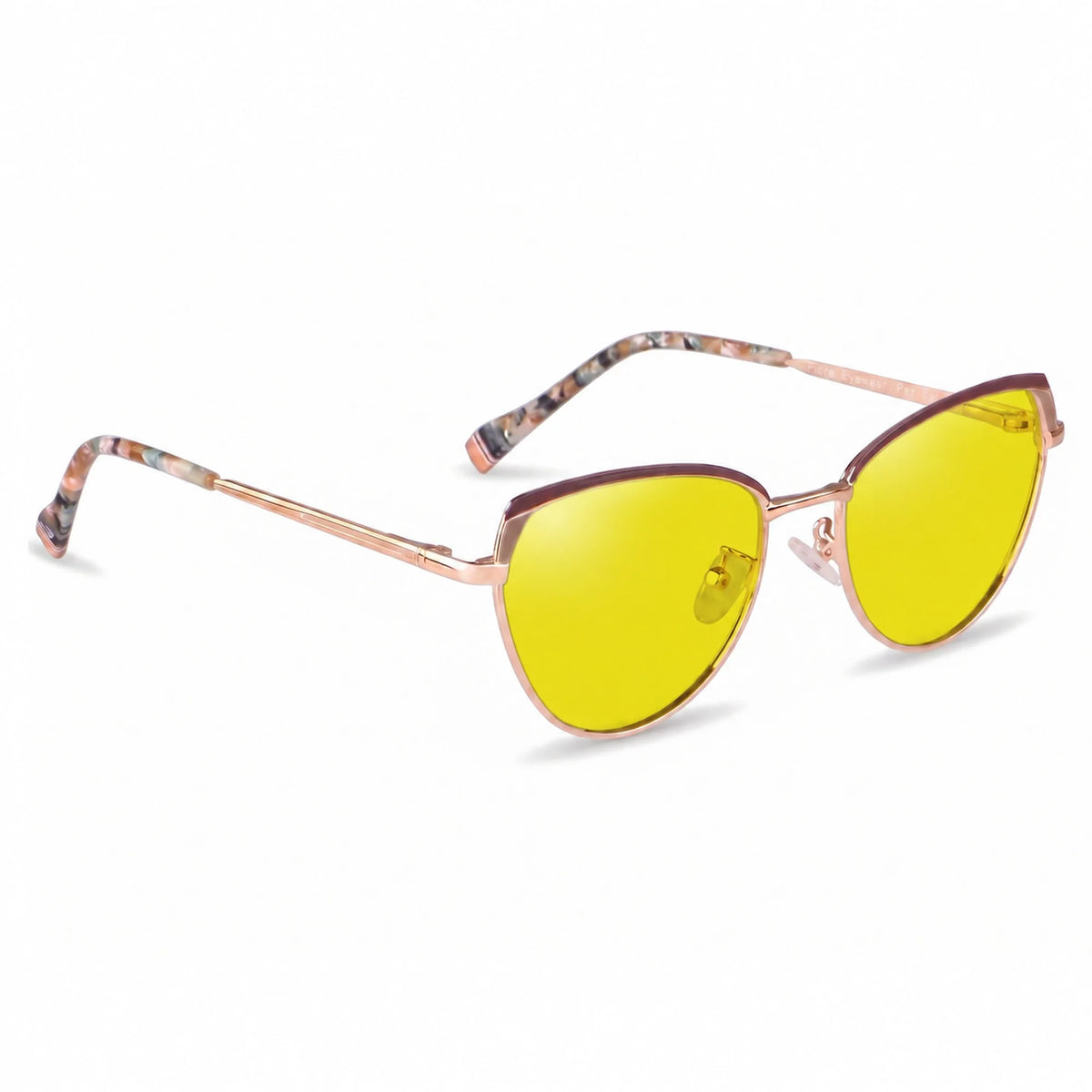 Fiore 3983 cat eye sunglasses, gold steel frame · ReFramed, photo 11 of 36 | Polarized UV400