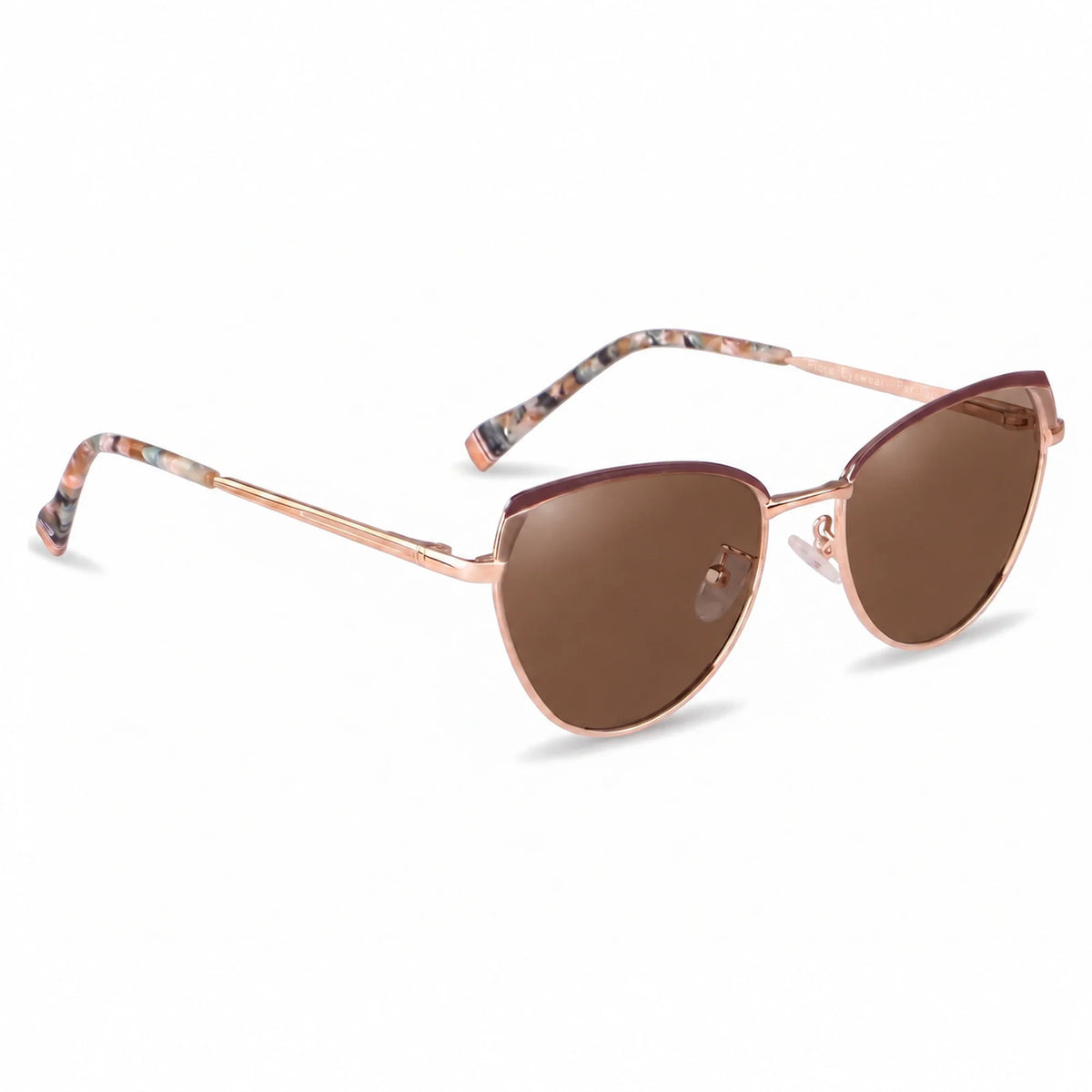 Fiore 3983 cat eye sunglasses, gold steel frame · ReFramed, photo 5 of 36 | Polarized UV400