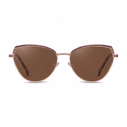 Fiore 3983 cat eye sunglasses, gold steel frame · ReFramed, photo 4 of 36 | Polarized UV400