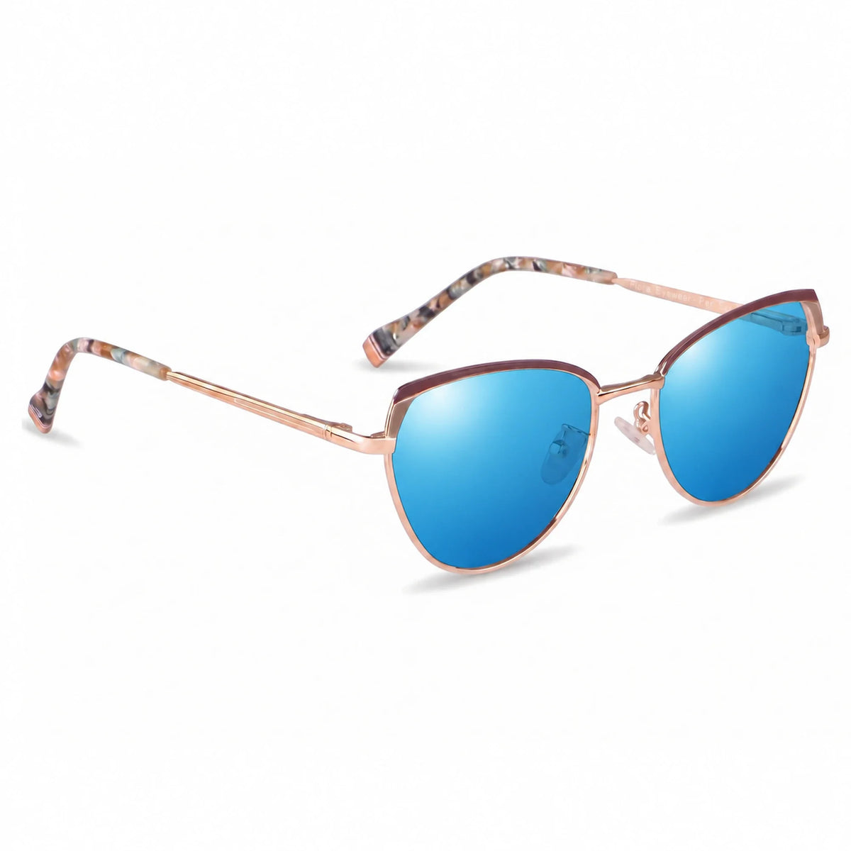 Fiore 3983 cat eye sunglasses, gold steel frame · ReFramed, photo 26 of 36 | Polarized UV400