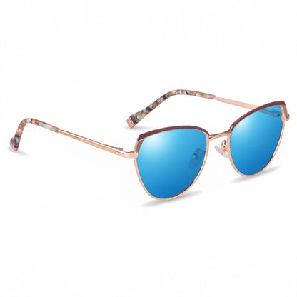 Fiore 3983 cat eye sunglasses, gold steel frame · ReFramed, photo 26 of 36 | Polarized UV400