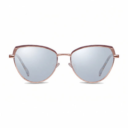 Fiore 3983 cat eye sunglasses, gold steel frame · ReFramed, photo 28 of 36 | Polarized UV400
