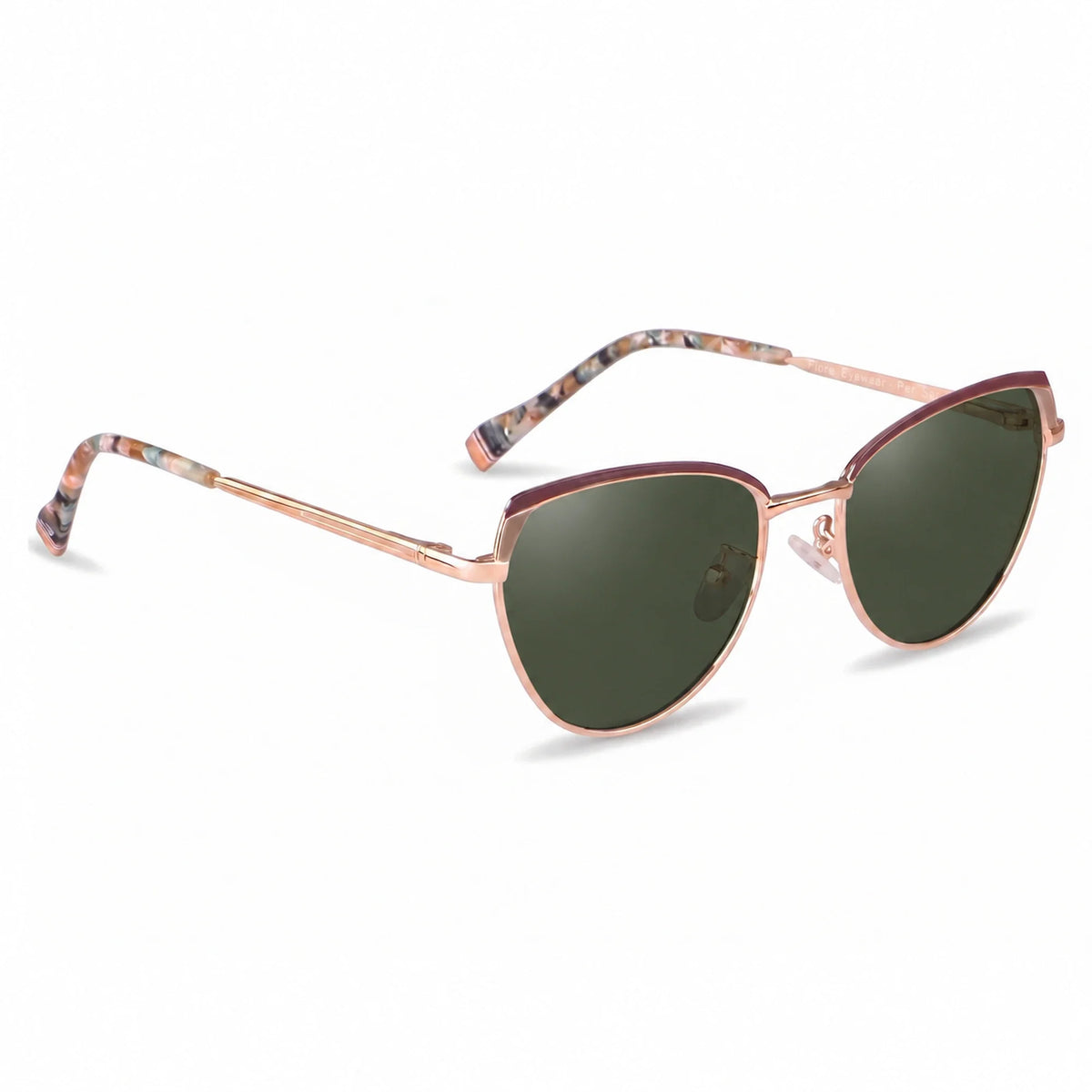 Fiore 3983 cat eye sunglasses, gold steel frame · ReFramed, photo 8 of 36 | Polarized UV400