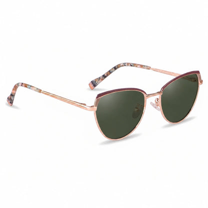 Fiore 3983 cat eye sunglasses, gold steel frame · ReFramed, photo 8 of 36 | Polarized UV400