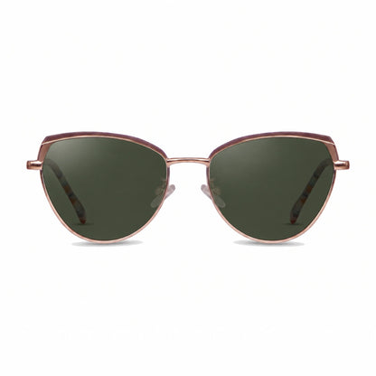 Fiore 3983 cat eye sunglasses, gold steel frame · ReFramed, photo 7 of 36 | Polarized UV400