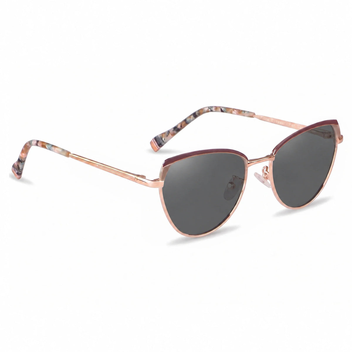 Fiore 3983 cat eye sunglasses, gold steel frame · ReFramed, photo 2 of 36 | Polarized UV400