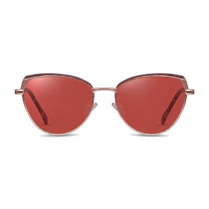 Fiore 3983 cat eye sunglasses, gold steel frame · ReFramed, photo 16 of 36 | Polarized UV400