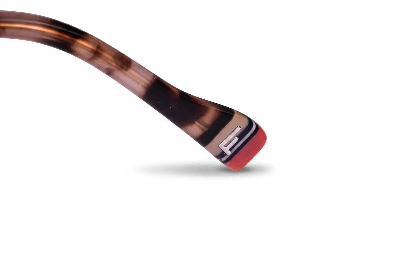 Fiore 3983 eyeglasses in pink gold – temple logo detail
