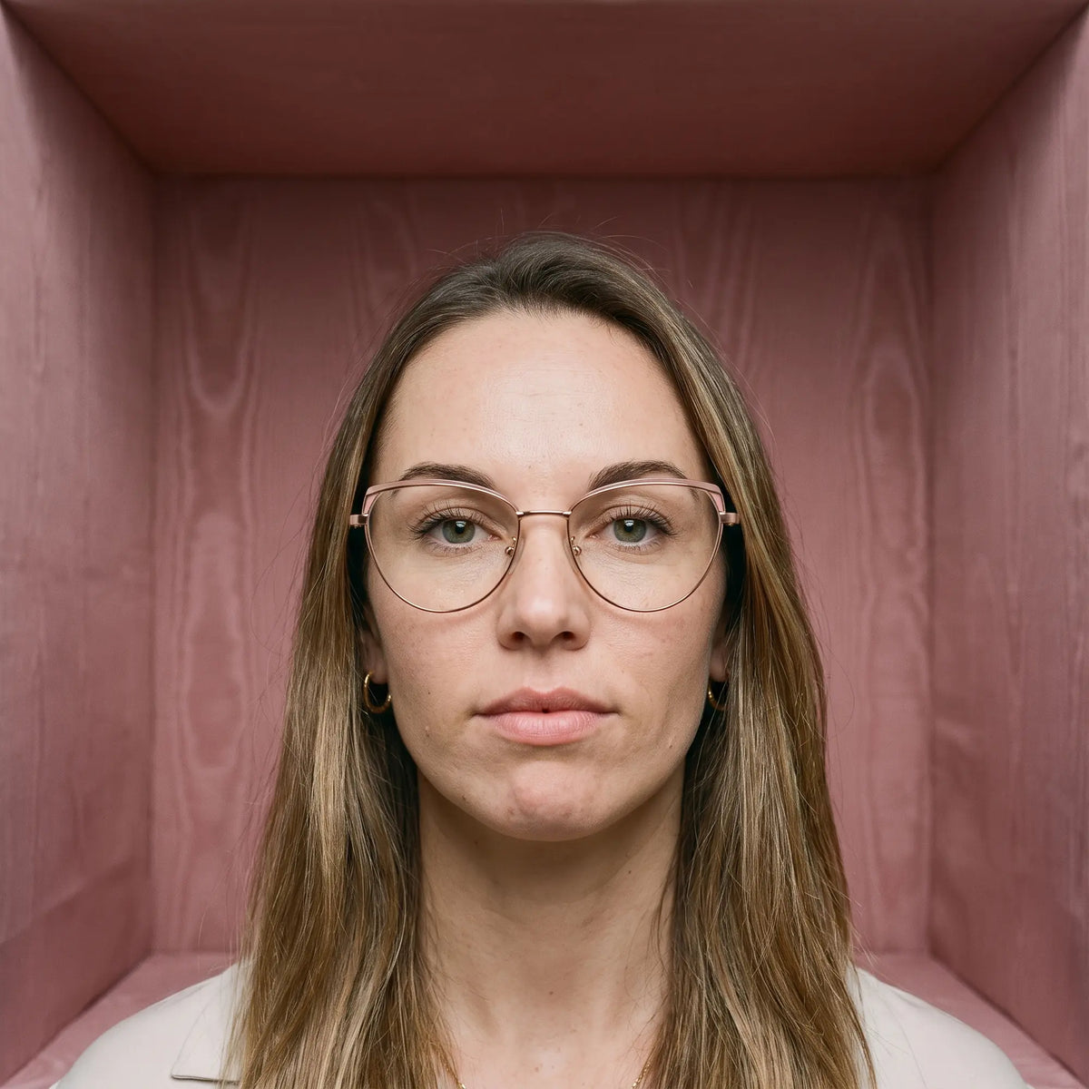 Fiore 3983 cat-eye metal reading glasses, pink gold frame · ReFramed, photo 84 of 100