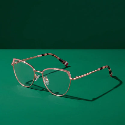 Fiore 3983 cat-eye metal reading glasses, pink gold frame · ReFramed, photo 71 of 100